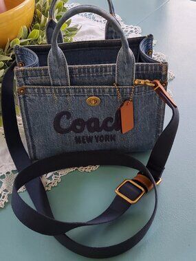 Coach Mini Denim Cargo Crossbody CZ100